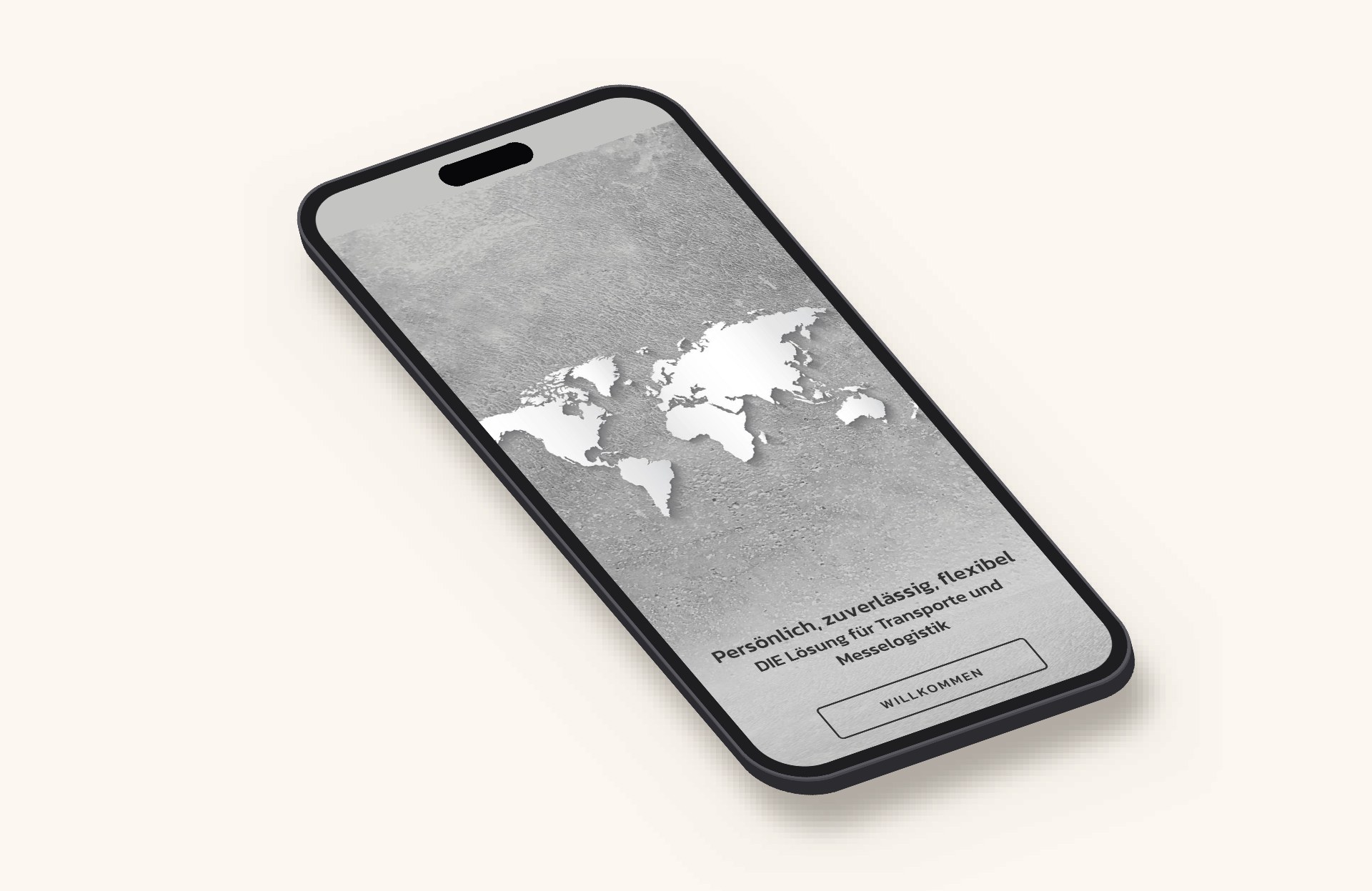 velorum-logistics-mobile Webseite für Messelogistik und Transport – Velorum Logistics in der Ansicht auf dem Smartphone